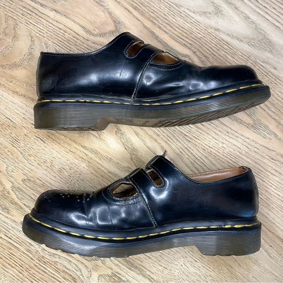 Dr. Martens 8065 Patent Leather Mary Jane Black Buckle Shoes Women’s Size 6 - Picture 9 of 11